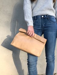 The Binge Lunch Clutch - Camel