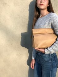 The Binge Lunch Clutch - Camel