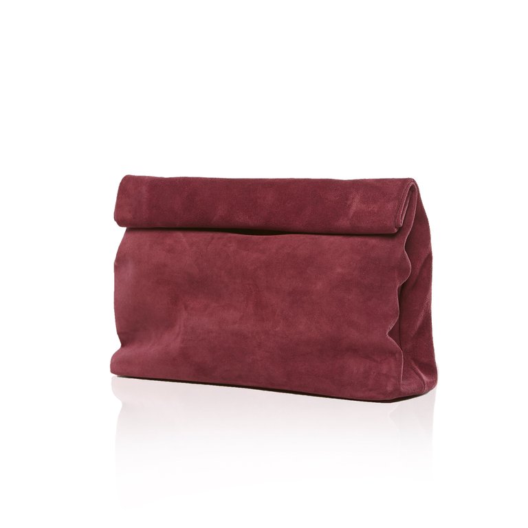 The Lunch - Burgundy Suede