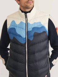 Archive Andes Puffer Vest In Blue Alps - Blue Alps