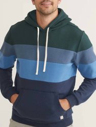 Archive Colorblock Hoodie - Blue Green