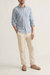 California Oxford Shirt In Blue Stripe - Blue Stripe