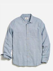 California Oxford Shirt In Blue Stripe