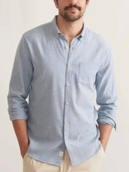 California Oxford Shirt In Blue Stripe