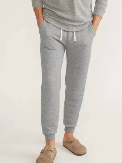 Marine Layer Corbet Quilted Jogger In Heather Grey product