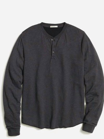 Marine Layer Double Knit Henley - Faded Black product