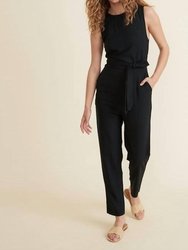 Eloise Belted Jumpsuit - Black