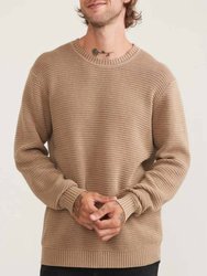 Garment Dye Crew Sweater In Toasted Coconut - Toasted Coconut