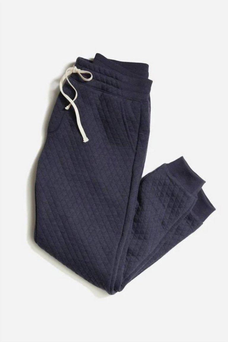 Men's Corbet Quilted Jogger In Navy - Navy