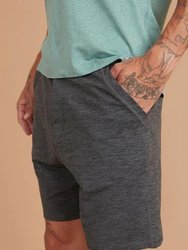 Men's Sport Yoga Shorts In Asphalt Heather