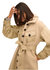 Frankie Trench Coat In French Beige Combo