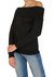 Relaxed Plush Sweater In Black