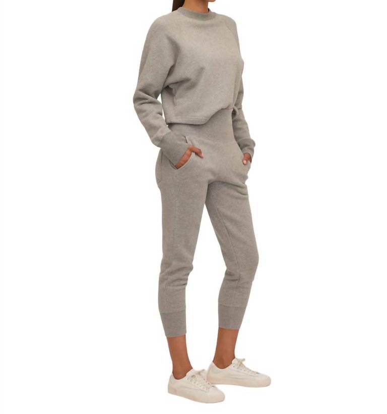 So High Waisted Sweatpants In Heather Grey