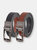 Reversible Ratchet Belt - Black/Cognac Strap With Black Buckle