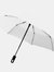 Marksman 21.5 Inch Traveller 3-Section Auto Open & Close Umbrella (White) (12.1 x 38.6 inches) - White