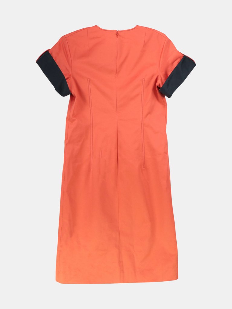 Marni Women's Orange / Black Arabesque Dress - 8 US 44 EU