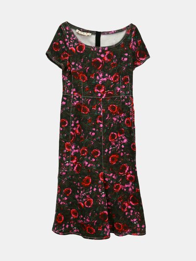 Marni Marni Women's Starlight Pink Amarcord Denim Short Sleeved Floral Dress product