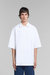 Oversized Polo Shirt With Marni Patches - Lilly White