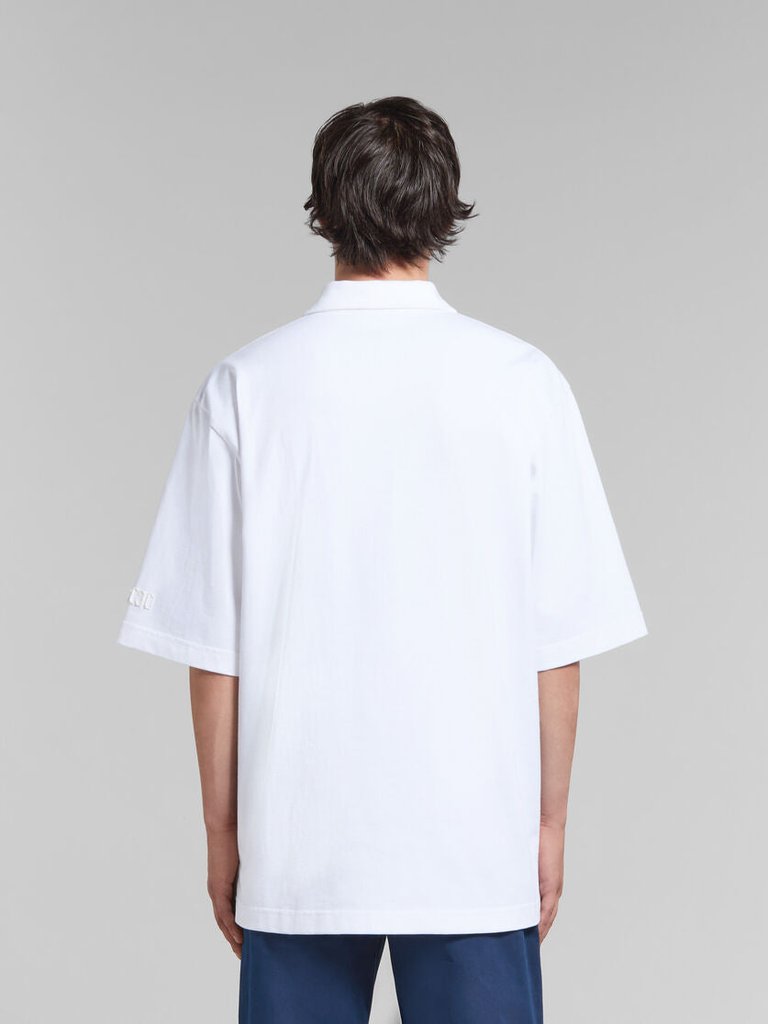 Oversized Polo Shirt With Marni Patches