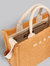 Raffia-Effect Small Tote Bag