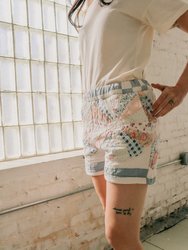 Dresden Plate Quilted Shorts