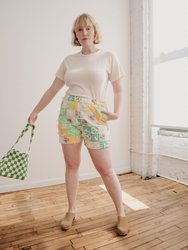 Garden Checker Quilted Shorts