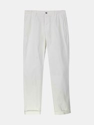 Mason's Women's White New York Cotton Chino Pants & Capri - 14 - White