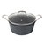 Nonstick Granite Look Stock Pot With Glass Lid, 5 Qt. 9.5" - Granite