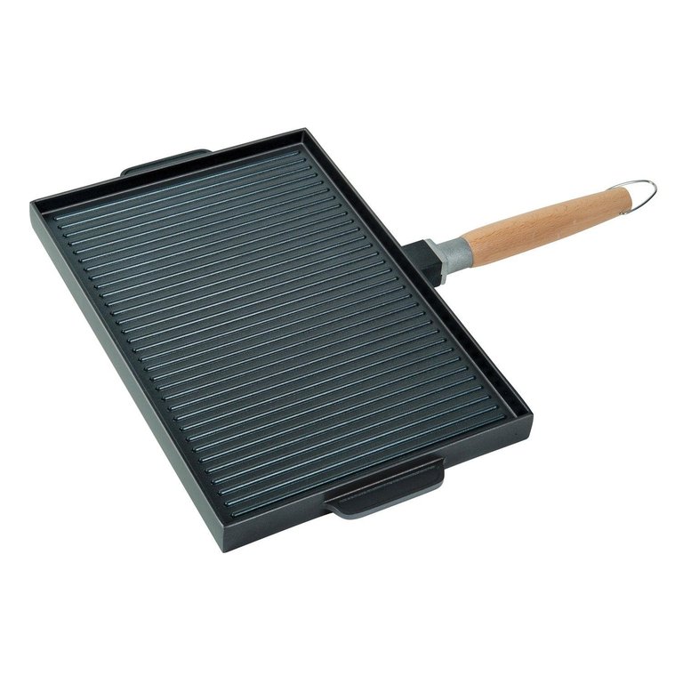 Nonstick Grill & Griddle Double Sided, 10" x 15" - Black