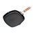 Nonstick Grill Pan With Folding Handle - Black