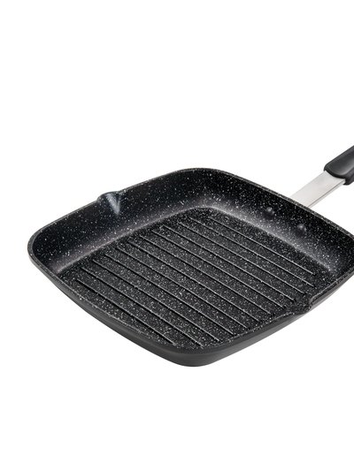Masterpan Nonstick Grill Pan With Silicone Grip, 10" (25cm) - Granite/Black product