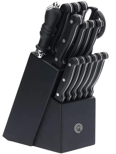 Masters 15 Piece Black Knife Set Plus Knife Block Set product