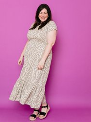 Randi Plus Size Midi Dress - Savanna Stripe