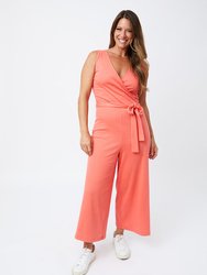 Rita Jumpsuit - Melon Rib Knit