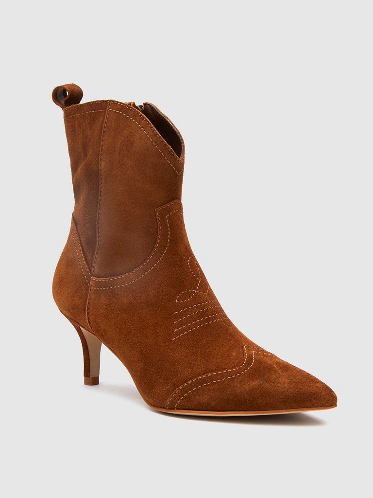 Aubrey Tobacco Suede Boot - Tobacco