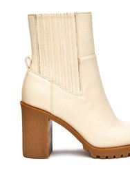 Dean Heeled Boots - Ivory