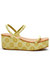 Honor Platform Sandal In Chartreuse