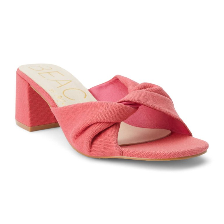 Juno Heeled Sandal - Hot Pink