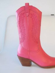 Mylie Boots In Hot Pink - Hot Pink