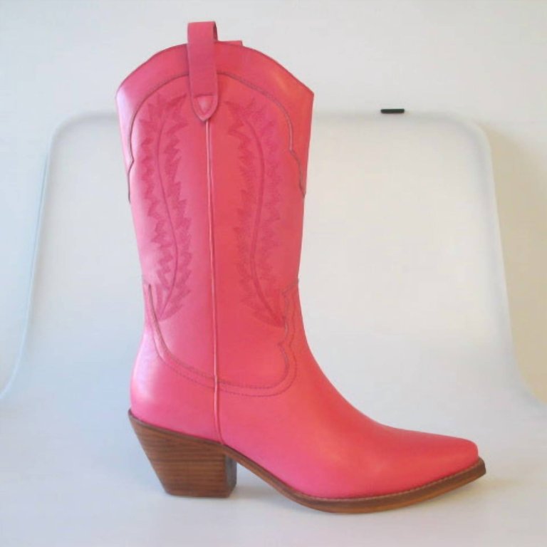 Mylie Boots In Hot Pink - Hot Pink