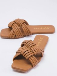 Samson Strappy Slide Sandal - Tan