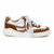 Synthetic Leather Sneaker - Brown