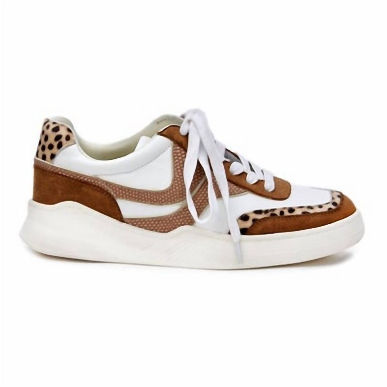 Synthetic Leather Sneaker - Brown