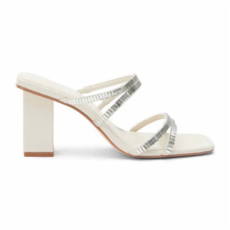 Women's Aria Heeled Sandals In White - White