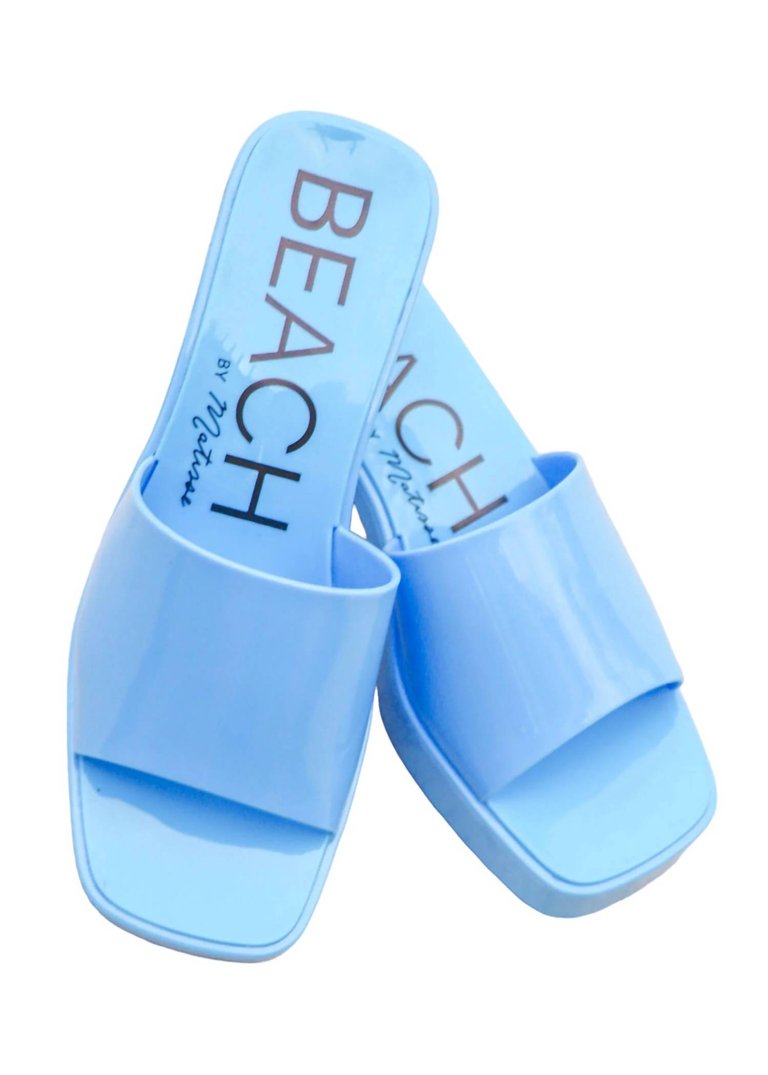 Women's Beach Getaway Heeled Sandal In Ocean - Ocean