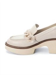 Women's Louie Platform Loafer In Bone