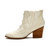 Women's Studded Western Bootie In Cream