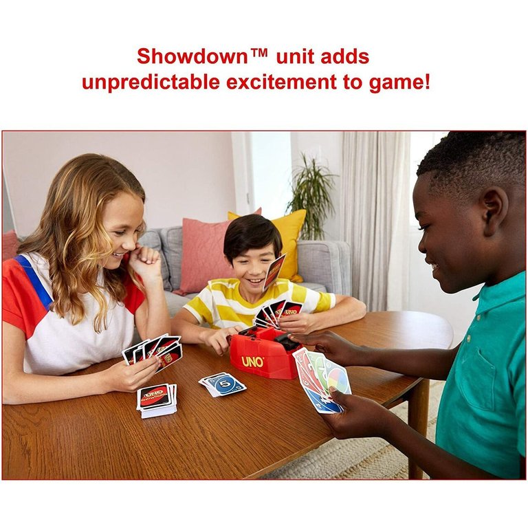 UNO Showdown Quick Draw Family Card Game with 112 Cards & UNO Showdown Unit