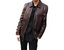 Berink Collared Leather Jacket In Chestnut - Chestnut