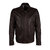 Berink Collared Leather Jacket In Chestnut